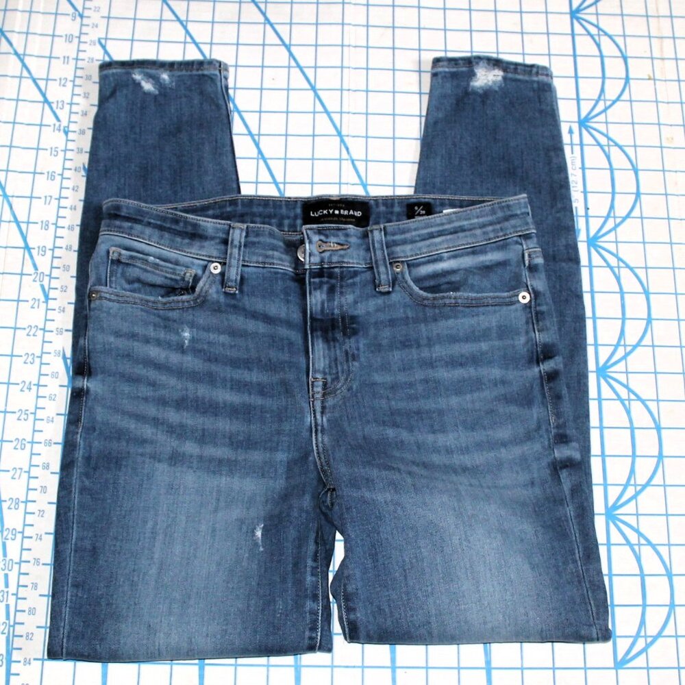 Lucky Brand Ava Skinny Distressed Jeans, 6/28R